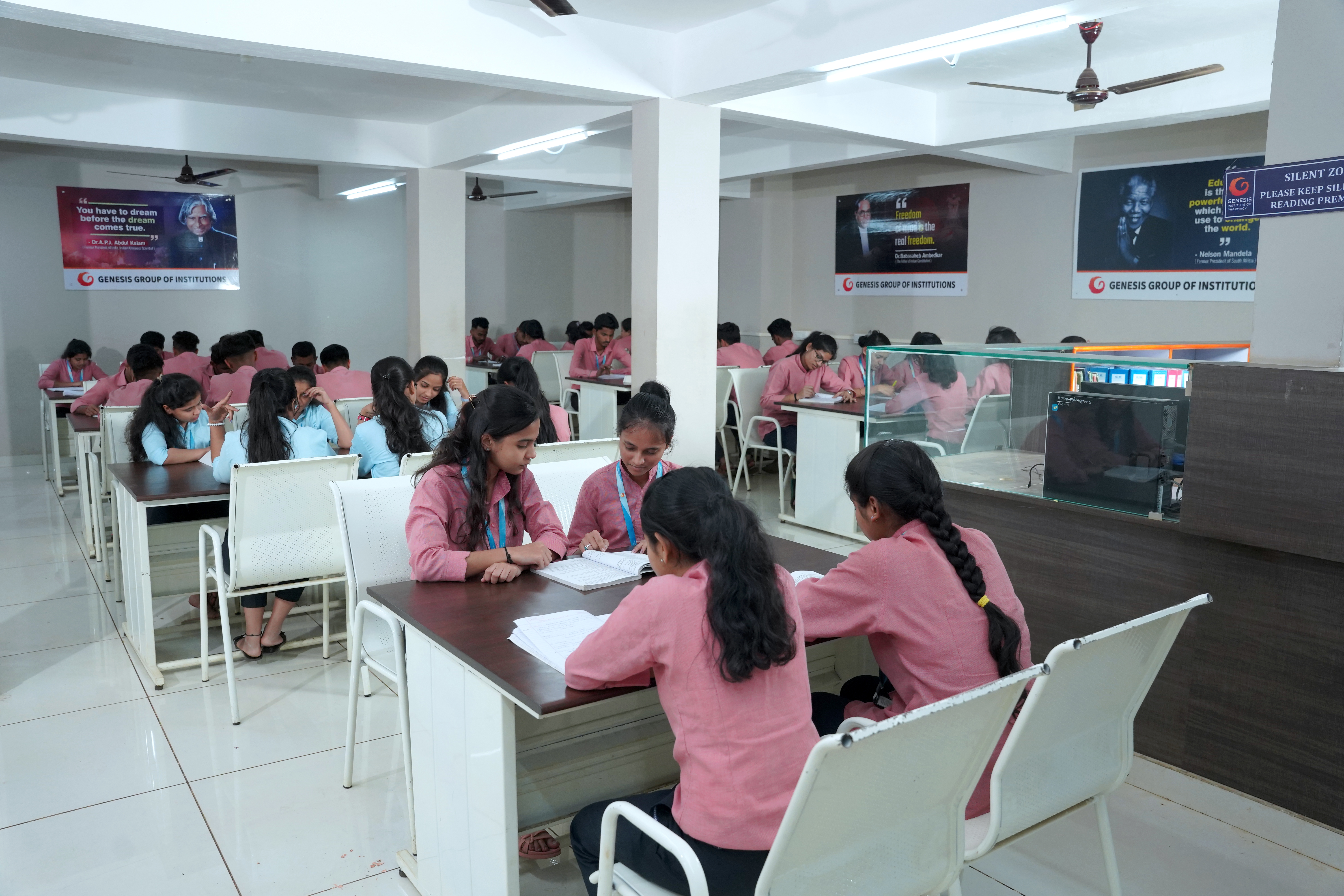 Girl studying at desk